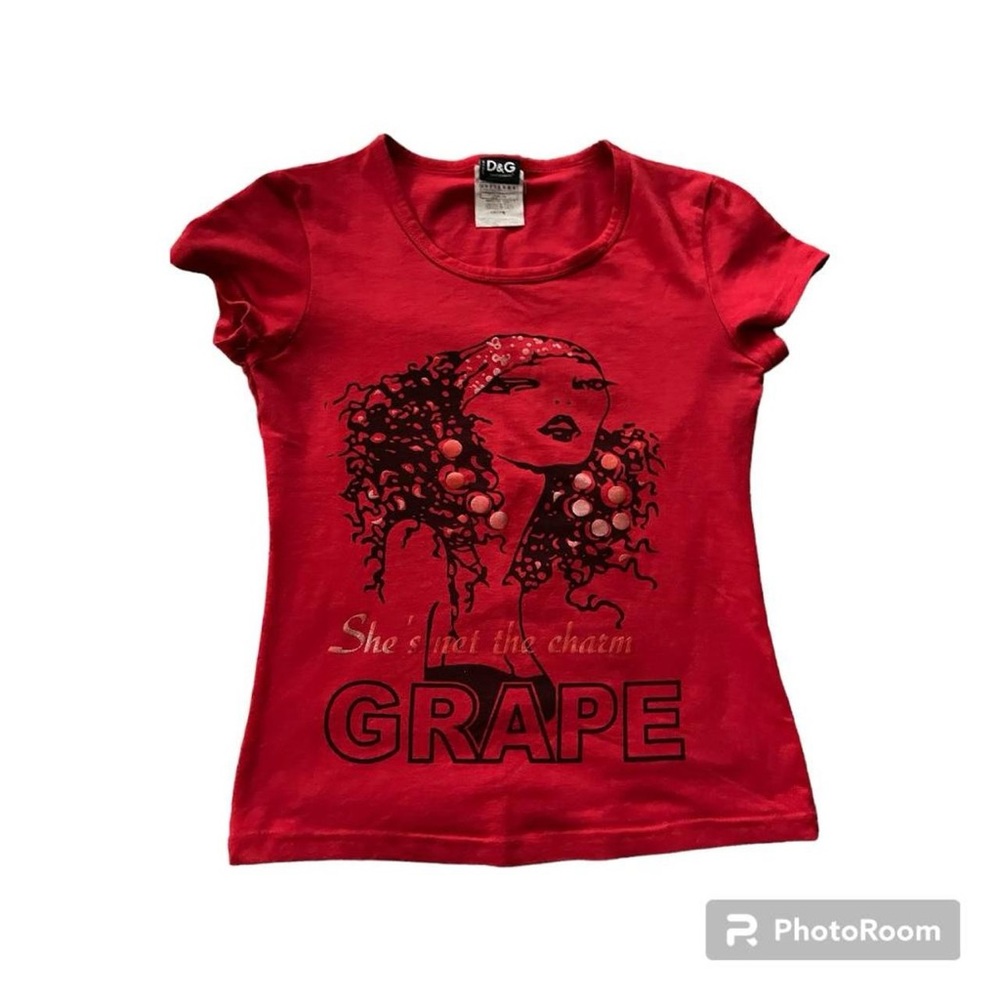 super rare, vintage dolce & gabbana baby tee